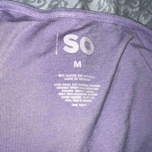 So lavender lilac halter crop top size M - Picture 4 of 4